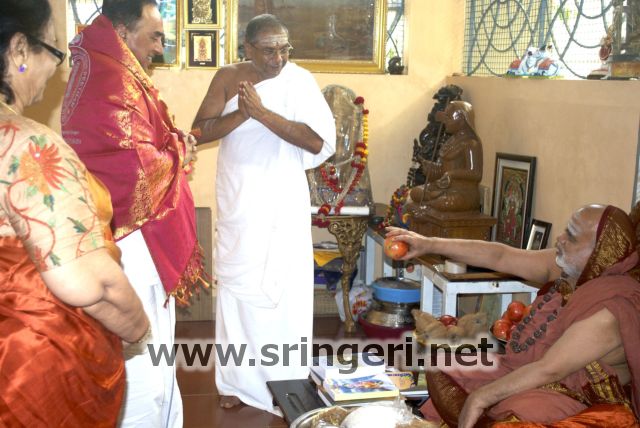 BJP leader Subramanian Swamy visit to Sringeri