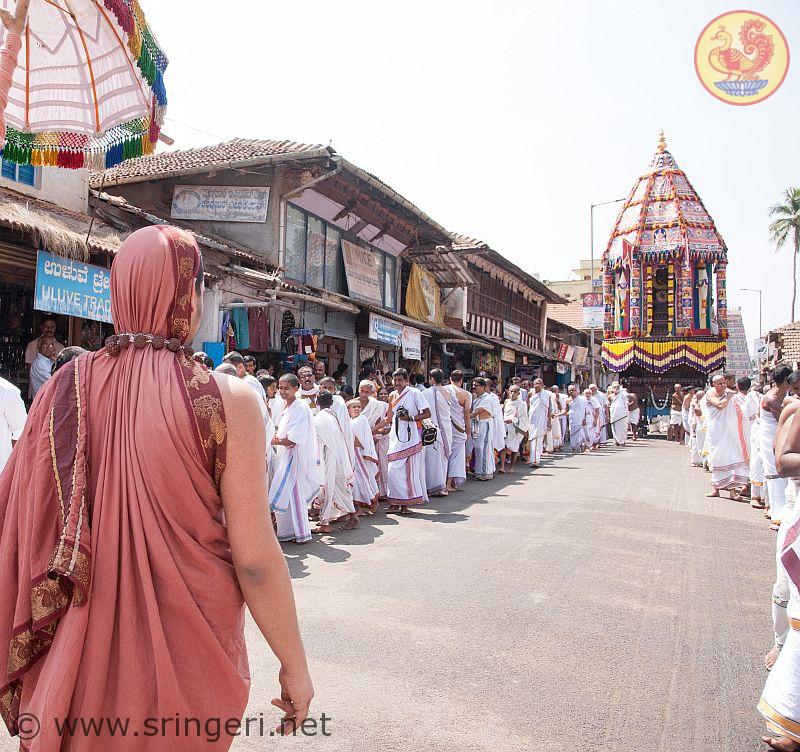 Sri Sharadamba Maha Rathotsava celebrated at Sringeri