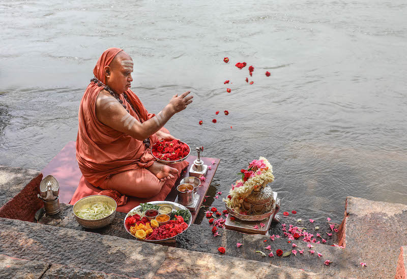 Ganga Puja during Dakshinayana Punya Kala