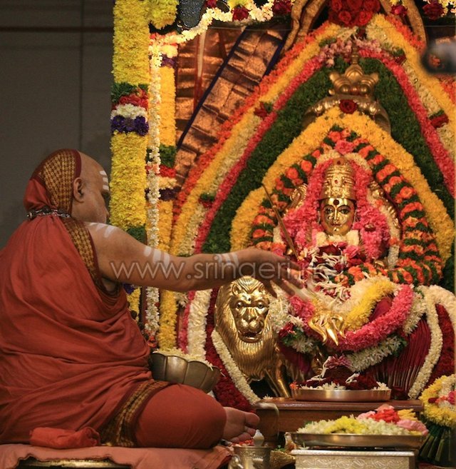 Jagadguru graces Durgamba temple