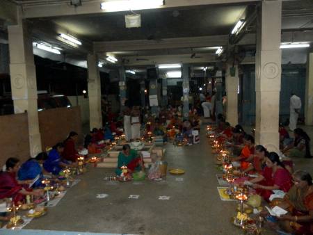 Pushpabhisheka Seva at West Mambalam Sringeri Math
