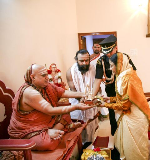 President of India has Darshan at Sringeri in May 2009